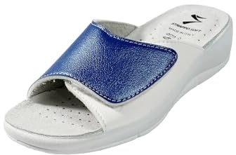 STRAPPO SOFT Ciabatte Donna Estive con Tacco Zeppa Leggera con Fascia Regolabile Plantare in Suede Antiscivolo Traspirante Sandali Estivi Comodi Made in Italy