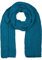 styleBREAKER Damen langer Strick Schal mit Rippen und Perl Strickmuster, warmer Winter Strickschal Einfarbig 01018164, Farbe:Petrol