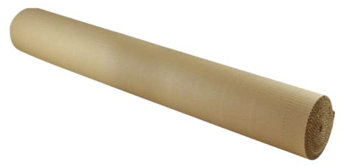 TIENDA EURASIA® Rollo de Carton Ondulado - Material de Embalaje - Ideal para Proteccion de Objetos o Envio de Mercancias - Rollo de Carton Corrugado (090 x 10 M)