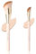 Angled Foundation Brush & Angled Concealer Brush Under Eye Set - ENZO KEN, Under Eye Concealer Brush, Foundation Brush for Liquid Makeup, Cream Contour Brush for Cream Makeup, Small Nose Contour Brush