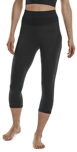 CEP Ski Merino 3/4 Base Strumpfhose, Damen, Schwarz, M