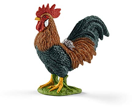 Schleich 13825 Coq, dès 3 Ans, Farm World - Figurine, 3 x 6 x 6 cm