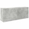 vidaXL Bad-Wandschrank Betongrau 100x25x40 cm Holzwerkstoff, Bad-Hängeschrank, Hängeschrank Badezimmer, Wand-Badschrank, Hängeschrank Bad