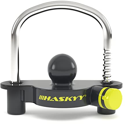 Lucchetto per rimorchio, antifurto per rimorchio in acciaio ad alte prestazioni, base in lega di alluminio, protezione per roulotte