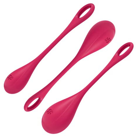 Satisfyer Yoni Power 1 Liebeskugeln | Gewicht von 22 bis 74g | Beckenboden-Training für Damen | Hautfreundliches Silikon | 3er Set Trainer Toy für Muskulatur | Kegel-Balls | Sex-Spielzeug für Frauen