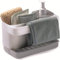 Snips Riordinello | Dispenser Sapone Con Porta Spugna| Colore Bianco Grigio |Porta Spugne con Dosatore| 21 x 12 x 18 cm| Plastica Riciclata | Made in Italy