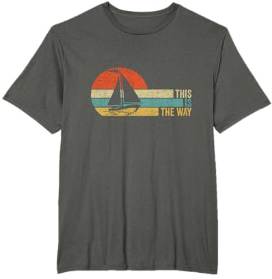 This is The Way Sailing T-Shirt, Men, Black, 3X-Large
