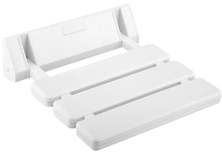 Loobiiny Sgabello Doccia Sedia Doccia Anziani Carico 130kg Sedie Pieghevoli Sedia Doccia Disabili Sgabello Doccia Pieghevole A Muro Sedile Per Doccia Da Parete Ribaltabile（Bianco）