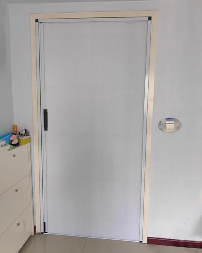 Porte Accordéon Interieur Porte Intérieure Coulissante Pliable, Portes Accordéon Sans Perçage, Portes de Placard Pliantes pour Couloir de Maison, Porte Moustiquaire Rétractable(29x80in (73.5x203cm))