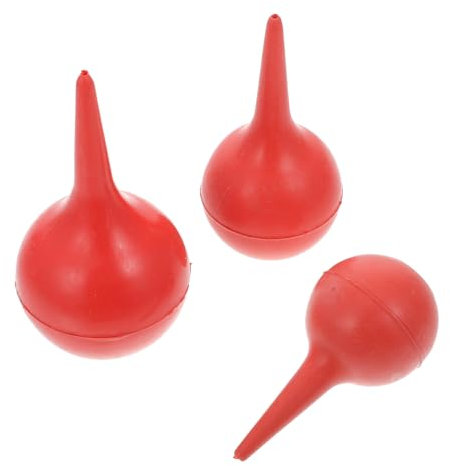 TOVINANNA 3 Piezas Limpiar El Soplador De Polvo De Goma Para Lavado De Oídos Herramienta De Laboratorio De Bola De Laboratorio Para Limpiar Oídos y Eliminar Cerumen