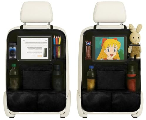 ZIOYANE Organizzatore per Seggiolino Auto - Protettore Impermeabile per Schienale Auto, Organizzatore Perfetto per Auto per Snack, Giocattoli e Dispositivi dei Bambini, Borsa Organizzatrice per Sedile