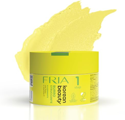 Fria Korean Beauty Upplysande Makeup Smör med Yuzu och C-vitamin, Tar bort vattentät smink, testad på känsliga ögon och hud, skonsam mot ögon och ögonfransar, 80 ml förpackning