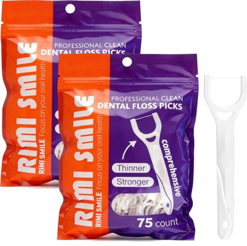 TLDBATICE 150 Pezzi Filo Interdentale Y, Dental Floss Picks Resistenti Per Denti Posteriori, Bastoncini Filo Interdentale Con Impugnatura Ergonomica E Stuzzicadenti Integrato