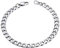 ChainsHouse Herren Kette Edelstahl Panzer Armband 6MM Breit Männer Panzerkette Armbänder 19cm Kubanische Kette Armband Silber Damen Gliederkette Armskette Panzerarmband Armschmuck für Tochter
