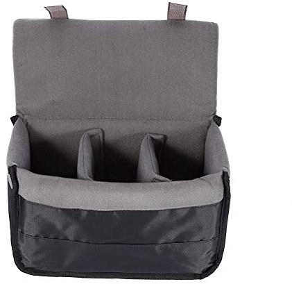 Inserisci custodia imbottita per fotocamera, custodia per divisore protettiva per lenti per fotocamere DSLR portatili con divisorio semplice, morbido, resistente all'umidità, antiurto, 28 × 14 × 18 cm