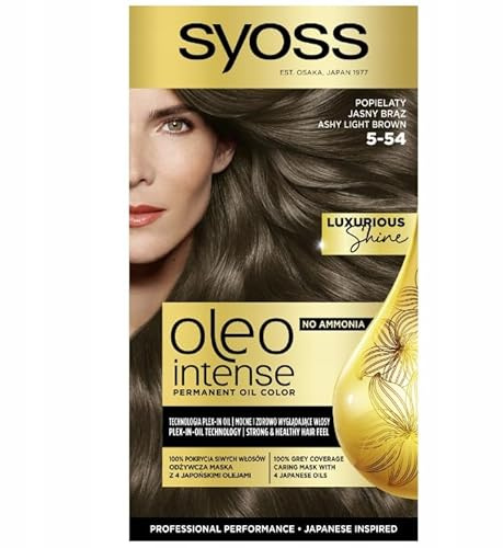 Syoss Oleo Farbe Intense 5-54 Asche Hellbraun