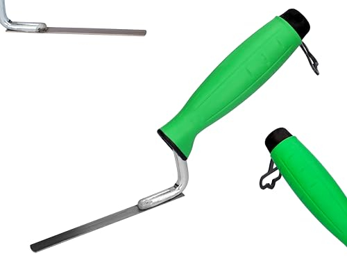 ToolSpace | Llana para Juntas 10mm - Llana de Acero Inoxidable para Juntas y mortero, Mango ergonómico, para Trabajos de renovación y albañilería, para construcción, renovación, reparación