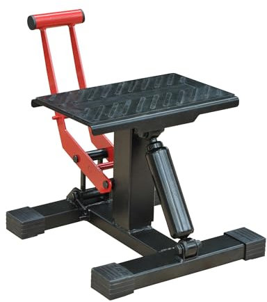 HOMCOM Support Universel de Moto réglable cric hydraulique Support de Motocross Absorbeur de Chocs 150kg de Charge