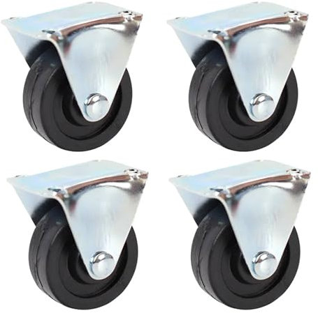 Dekton 4pc 40mm Caster Wheel Set-set Of 4 Small Appliances, Equipment And Furniture Casters| Top Plate Fitting| Ideal For Outdoor And Indoor Use| Hard Wearing 40mm Nylon Wheels| Screws Not Included