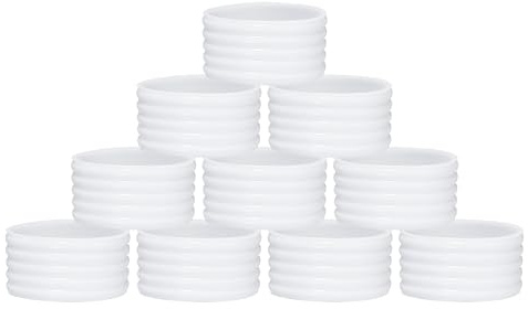 sourcing map Lot de 10 anneaux en silicone antidérapant et absorbant pour raquette de tennis - Pour badminton et squash - Blanc