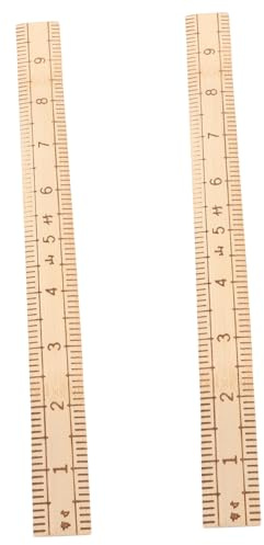 SHINEOFI Lot De 2 Règles De Couture En Bois Pour Tailleur Outil De Mesure De Précision Pour La Coupe De Vêtements
