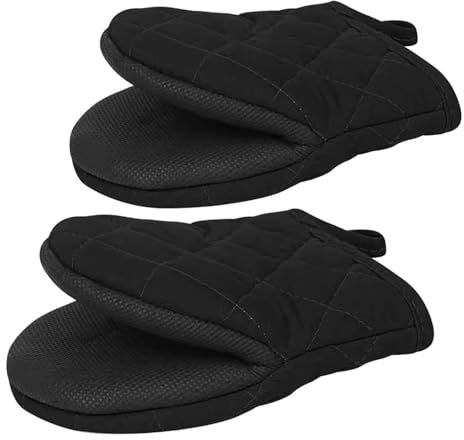 Nicht Slip Ofen Handhandschuhhaarpaar Hitzebeständiger Kurzer Neopren Küchenhandschuhe Home Backzubehör Kochbedarf