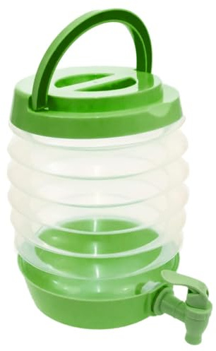 Distributore d'acqua in plastica da 3,3 l/5,5 l/7,5 l, con rubinetto refrigeratore a vite, erogatore di acqua per frigorifero, iniezione di bevande e bevande analcoliche, per barbecue, feste