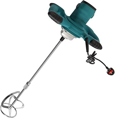 Handheld Cement Mixer 2100W Handheld Portable Paddle Mixer Adjustable 6 Speed Portable Electric Mud Stirrer Concrete Stirrer for Paint Plaster Cement Mortar Glue Putty