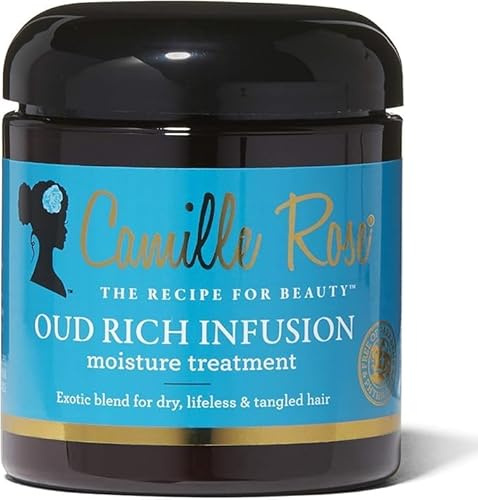 Camelle Rose Oud Rich Infusion Moisture Treatment, 240ml, Deep Conditioning Hair Mask for Dry and Lifeless Hair