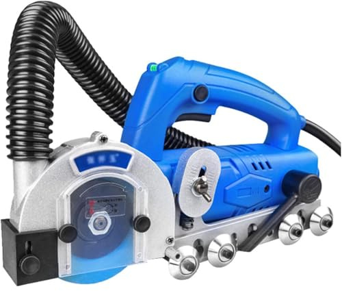 Pulitore per giunti di piastrelle in ceramica da 1200 W, pulitore per giunti di piastrelle da 9000 giri/min, con profondità di taglio regolabile, per fughe, doccia, vasca da bagno, pavimento in pias