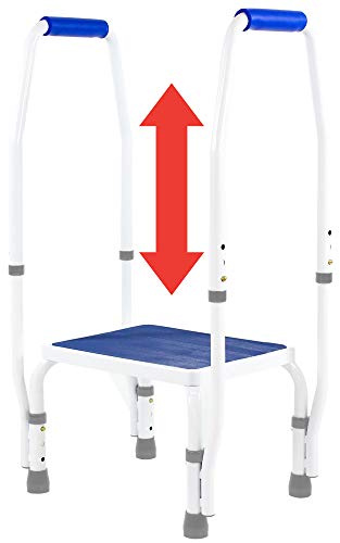 Step Stool with Handle for Elderly, Bed Step Stools for Seniors WithHandles