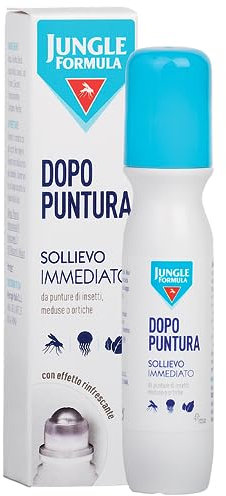 JUNGLE FORMULA Penna Dopo Puntura - Roll On antiprurito con azione lenitiva duratura - Per pelli irritate da punture di insetti, animali e piante - Sollievo immediato - 15 ml