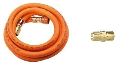 CFH VS300 Propangasschlauch 3 m und gerader Anschluss für Gasbrenner