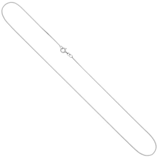 Jobo Damen-Venezianerkette aus 333 Weißgold 0,9 mm 42 cm