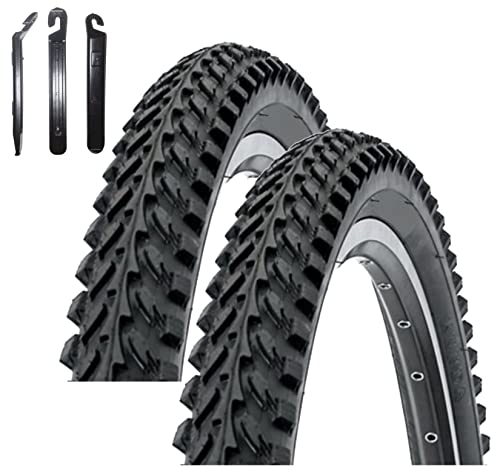 Angebot-Set / 2 x Kenda K-898 20 MTB Fahrradreifen Schwarz 50-406 (20 x 2.00) inkl. maxxi4you Reifenheber