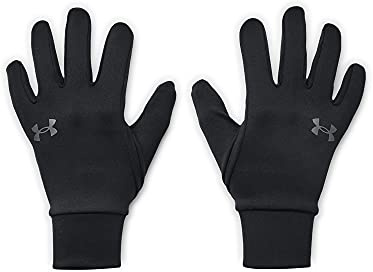 Under Armour Boys' Storm Liner Gloves , Black (001)/Pitch Gray , Small