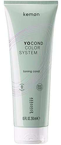 Kemon - Yo Cond Lilla, reflektierendes Conditioner natürlichen Ursprungs mit Joghurt-Extrakt und beruhigenden und biologischen Pflanzen, 250 ml