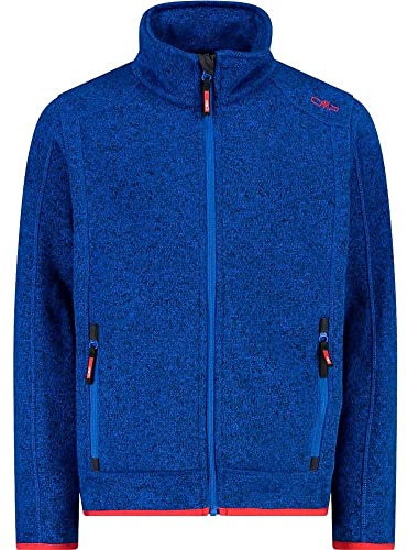 CMP Jungen Knit-tech-jacke Für Kinder KID JACKET, Royal-Ferrari, 176 EU