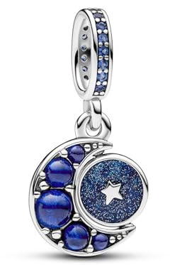 Pandora Funkelnder Drehender Mond Charm-Anhänger 792979C01 Colgante