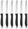 hunnycook Frühstücksmesser 6 Stück, Wellenförmiger Tafelmesser mit Wellenschliff, Frühstücksmesser set aus Edelstahl, Besteck messer set für Haus und Restaurant, Spülmaschinenfest