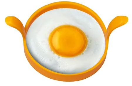 Anello per cuocere uova fritte – Anello riutilizzabile per modellare le uova, antiaderente, antiaderente, in silicone per uso alimentare, accessorio da cucina per panini da colazione, muffin