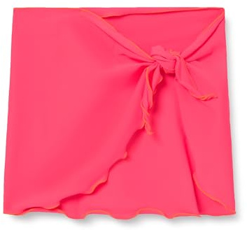 HAUTE PRESSION Fille Paréo Uni Vêtement Couvrant De Maillot Bain, Corail Fluo, 6 Ans EU