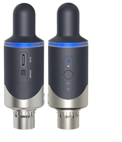 Convertisseur de microphone filaire vers sans fil UHF XLR émetteur-récepteur kit pour table de mixage de guitare avec anti-design
