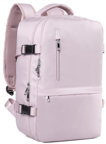 Hayayu Mochila Viaje Cabina Avion 40x20x25, Mochilas Cabina para Ryanair 40x30x20cm Maletas De Viaje Mujer Hombre Equipaje De Mano 40x20x25 Bolsa 20L con Orificio De Carga Y Bolsillo Antirrobo