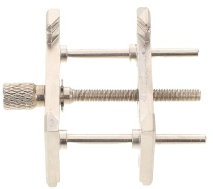 OUNONA Supporto Base Movimento Orologio in Metallo Stabile con Microregolazione e Impugnatura Ergonomica per Strumenti da Orologiaio e Riparazione di Precisione, Compatibile con Vari