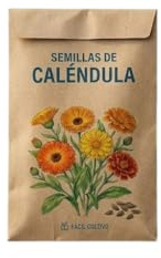 DECOALIVE Semillas de Caléndula para Cultivar Flores Ornamentales en Jardín, Terraza o Balcón