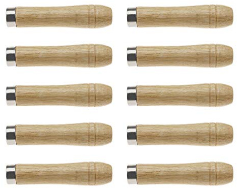 Create idea 10x Wooden File Handle for Garage Woodworking Carpenter Tool Maintenance -9cm Length (4mm Hole)