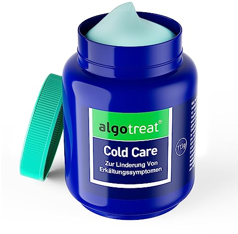 Algotreat Erkältungssalbe 113g - Effektive Linderung von Erkältungssymptomen und Schmerzen - Für Erwachsene und Kinder, Vielseitig Anwendbar