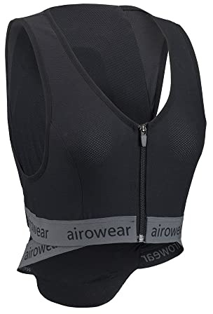 Airowear Shadow Adult Back Protector - Black - Unisex - Fully flexible for unrestricted movement Back Length - Regular, Size - M
