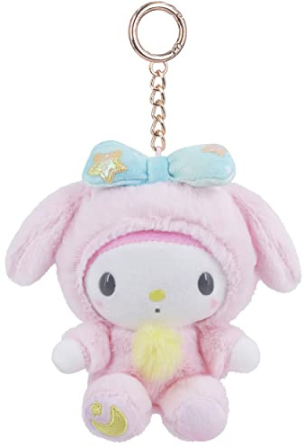 Roffatide Anime My Melody Porte-clés en Peluche Rembourré Kawaii Dessin Animé Personnage Sac Pendentif Garçon et Fille 5.11 Pouces